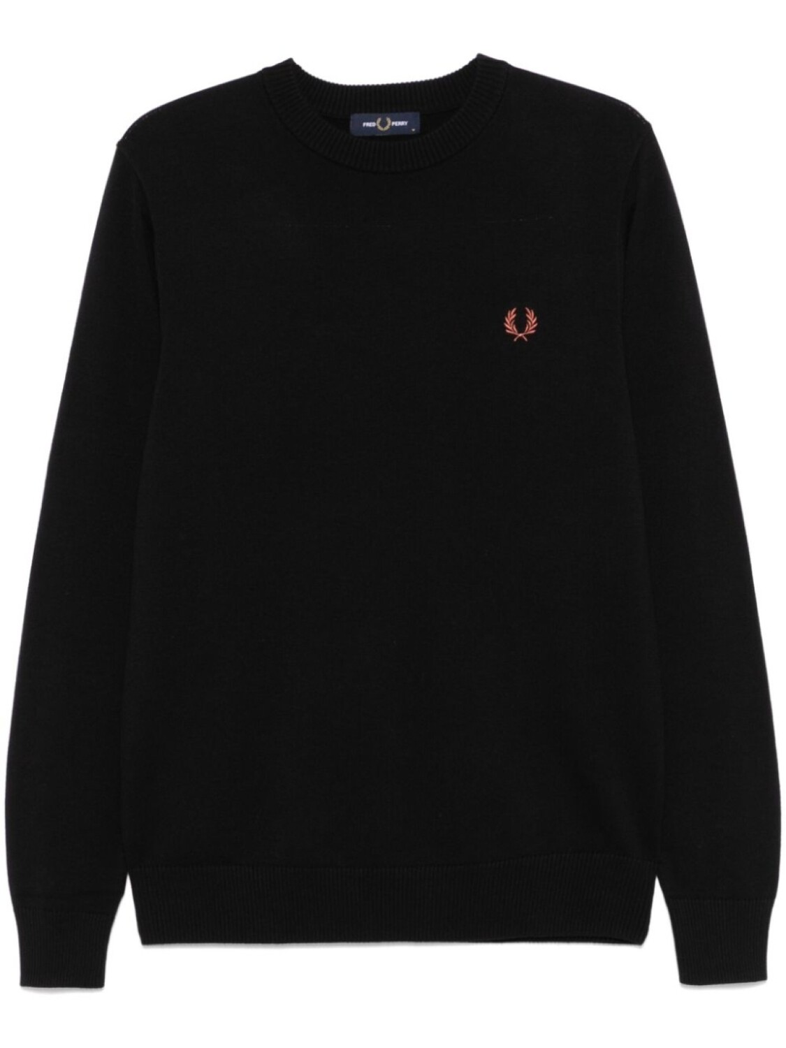 

Свитер с вышитым логотипом Fred Perry, черный