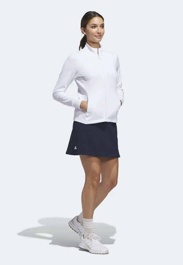 Игровая тренировочная куртка с полной застежкой-молнией Adidas Golf, White
