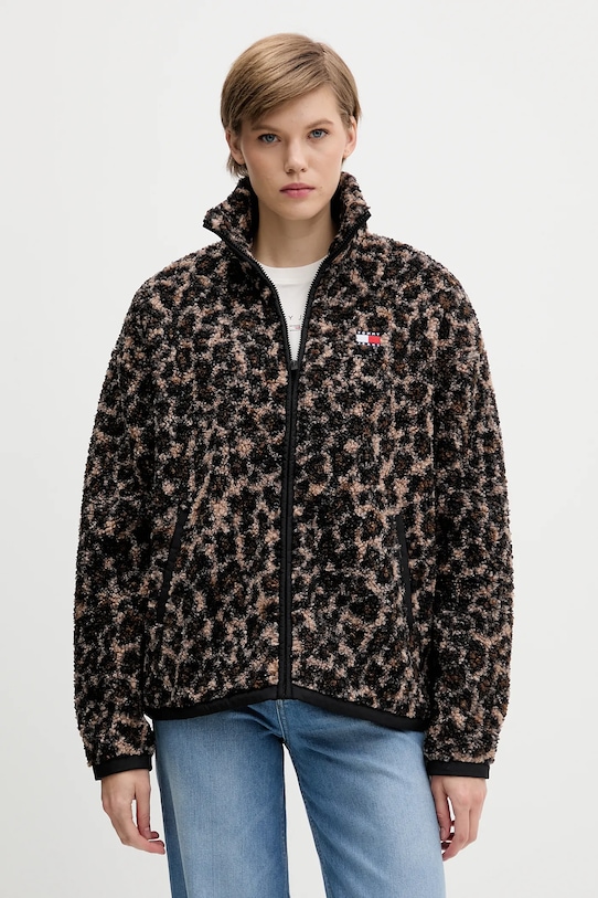 

Флисовая толстовка Tommy Jeans, коричневый