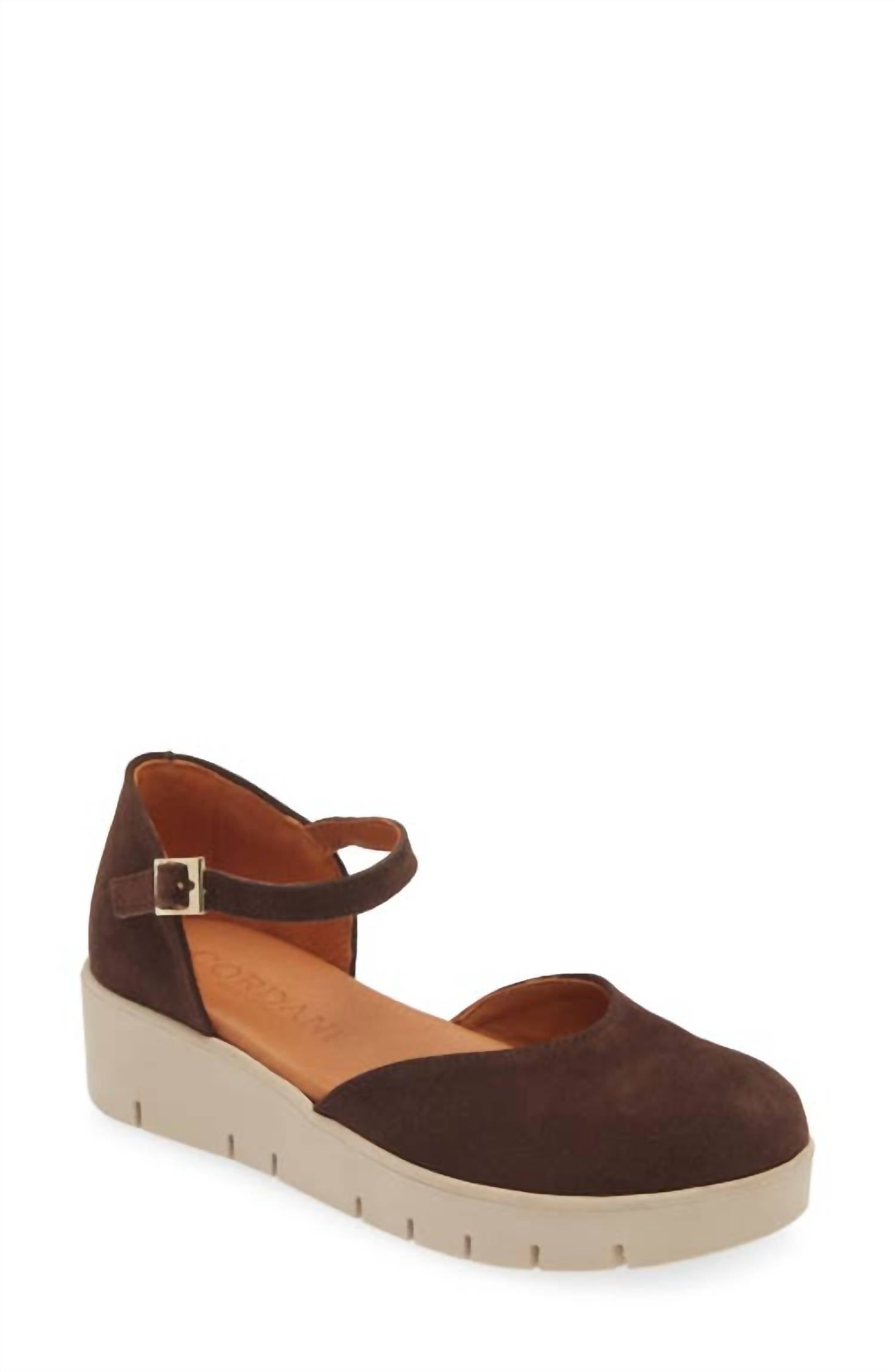 Женские туфли-лодочки Sandie на платформе, цвет Serraje Brown CORDANI — фото 4
