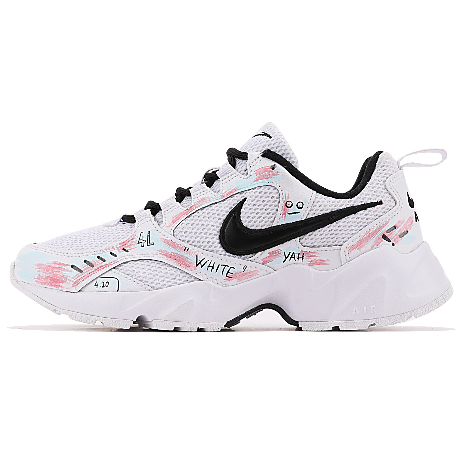 

Кроссовки Nike Air Heights Lifestyle Shoes Women's Low-top White/pink/blue, белый