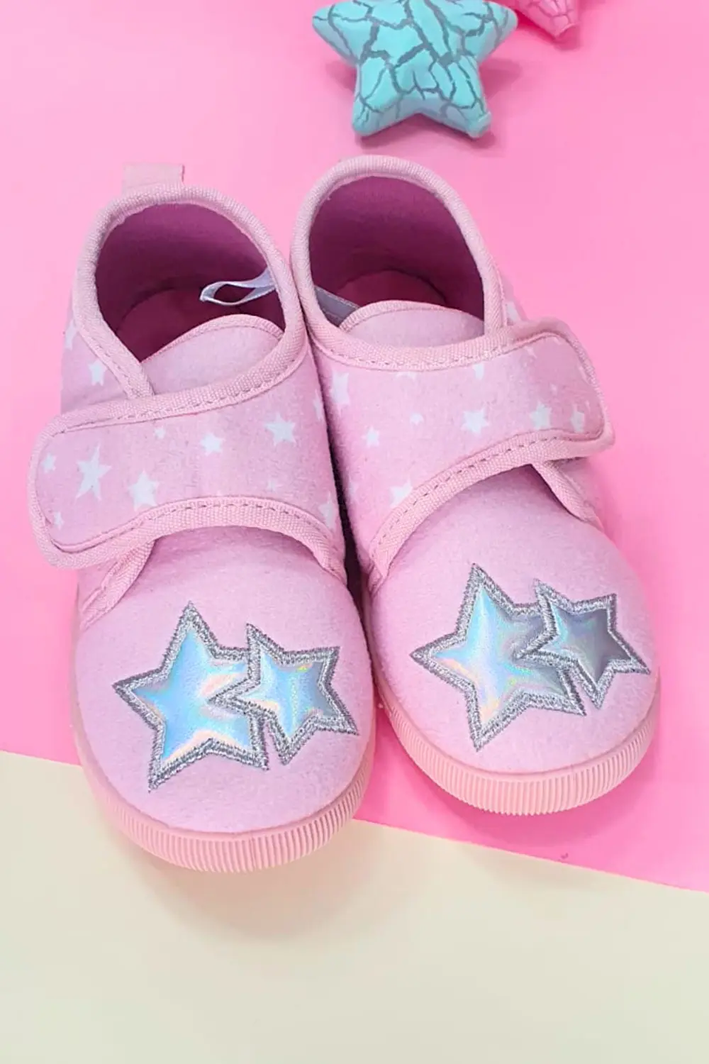 

Тапочки на липучке для девочек Pink Star-F-727 First Step