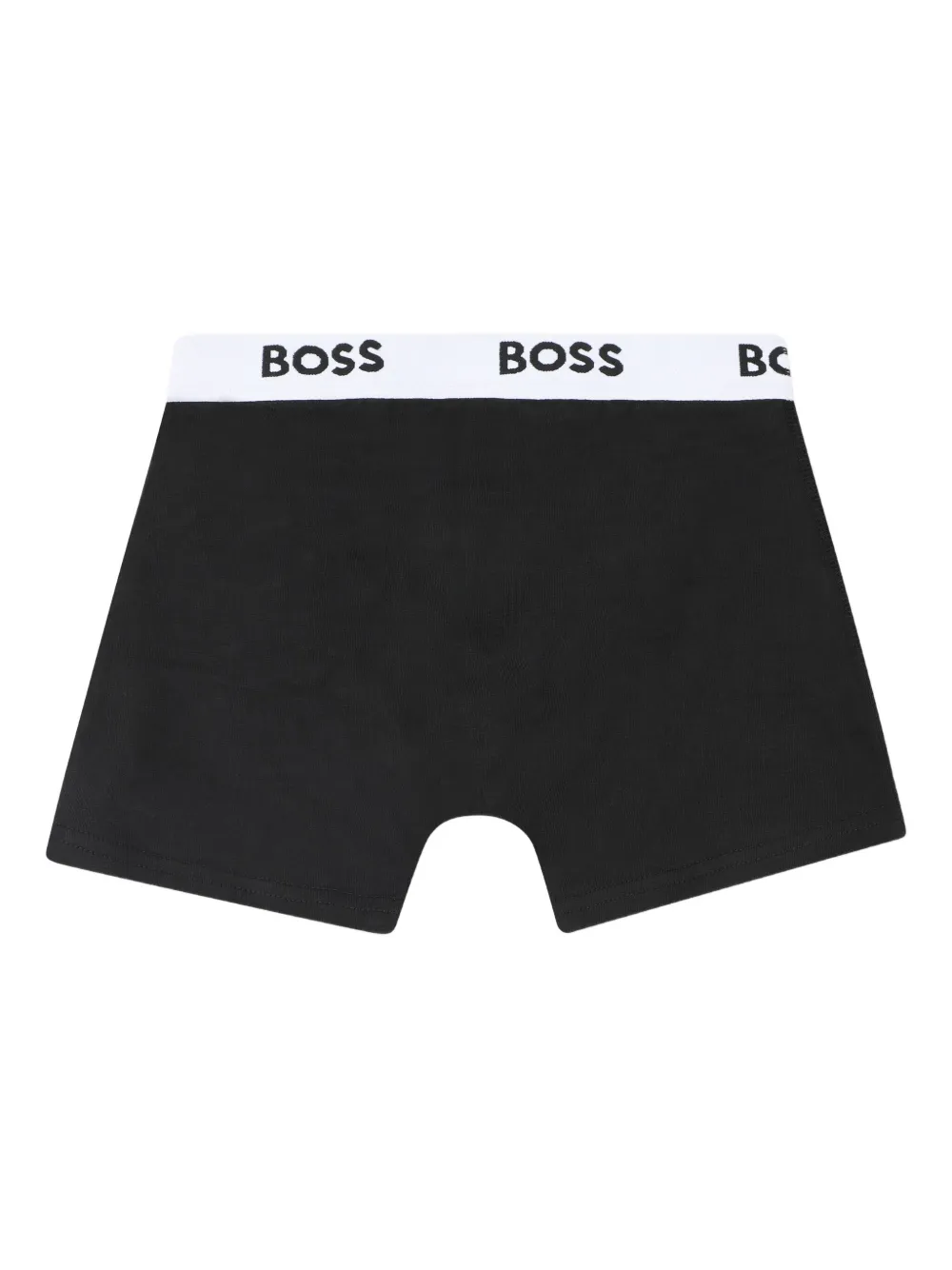 Комплект из трех боксеров с логотипом BOSS Kidswear, черный — фото 2