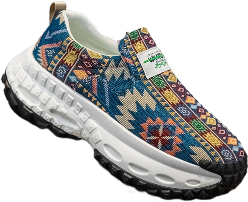 

Мужские повседневные спортивные кроссовки на высокой толстой подошве для ленивых людей, которые надеваются на одну ногу Hoalox, синий