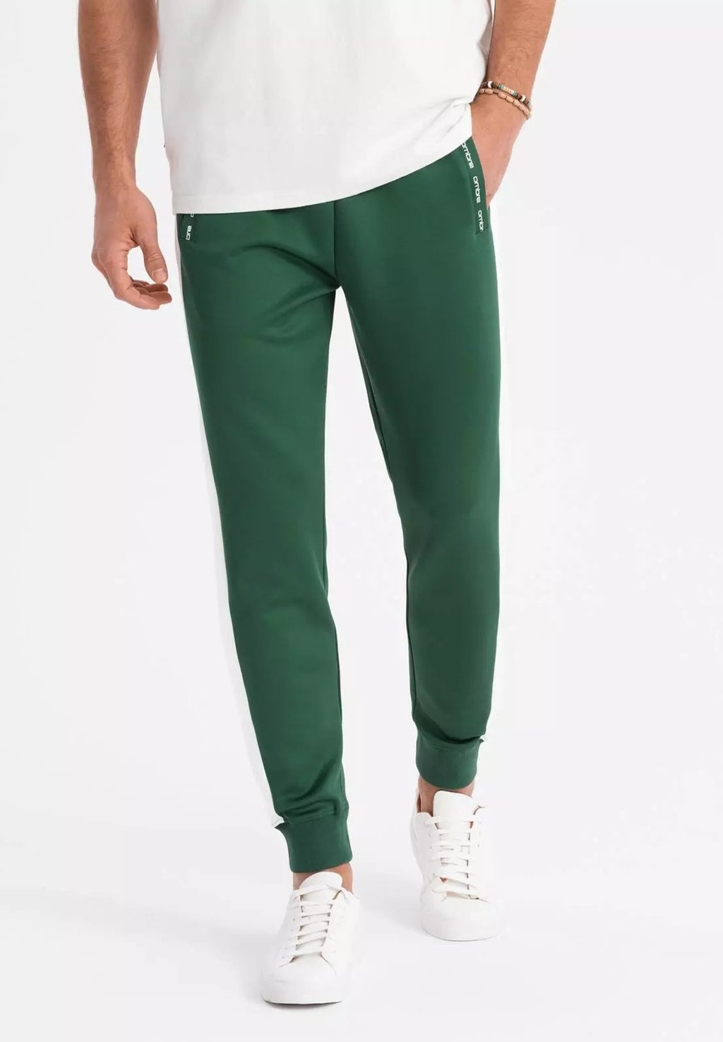 

Спортивные штаны WITH CONTRASTING STRIPES OM-PASK Ombre, темно-зеленый