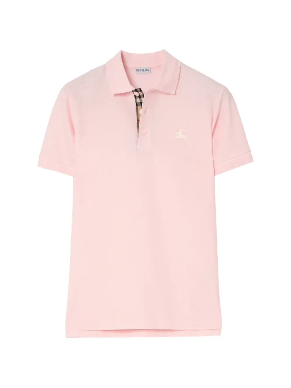 Хлопковая рубашка поло Burberry, розовый