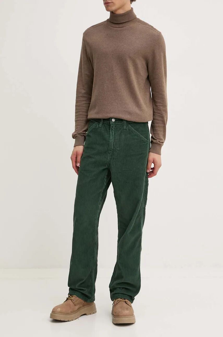 

Хлопковые брюки Levi's, зеленый