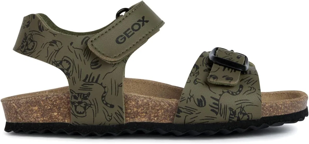 Сандалии Geox Boys J Ghita Boy, Military Black