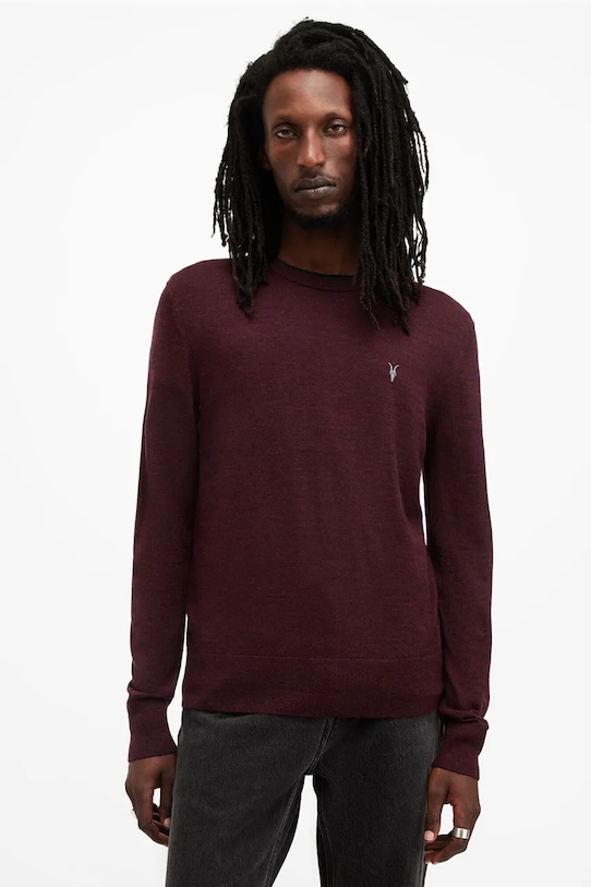 

Шерстяной свитер MODE Allsaints, фиолетовый