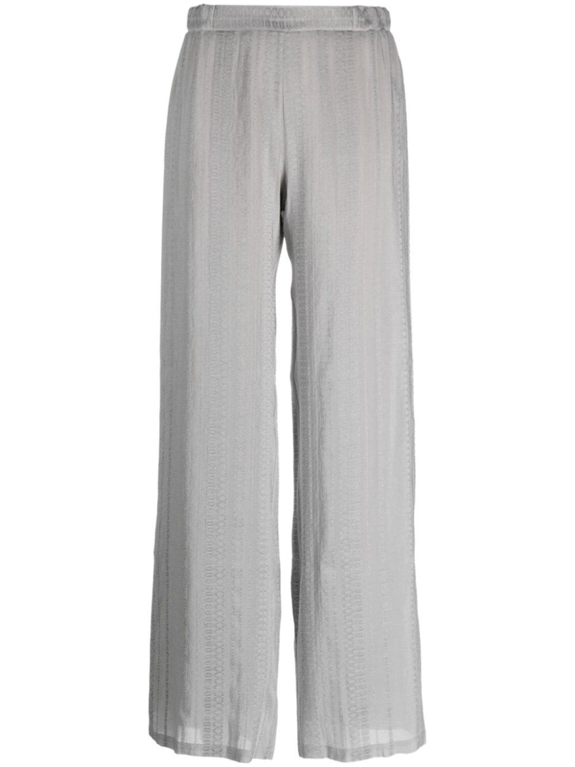 

Zeus+Dione high-waisted wide-leg trousers, серый