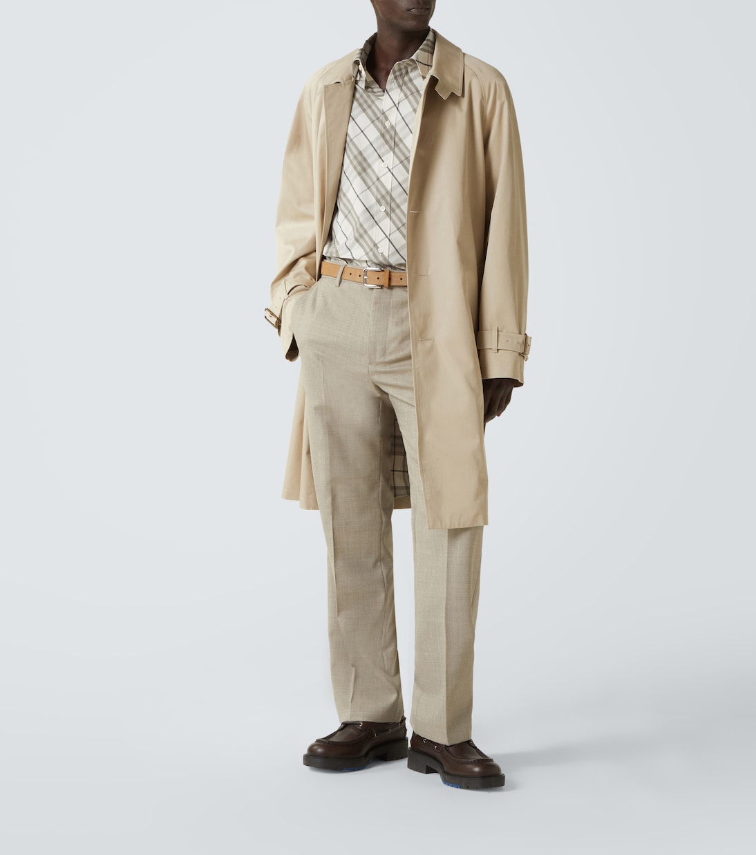 Рубашка Burberry Cotton Ip Check хлопковая в клетку, классический крой, Cotton IP Check — фото 2