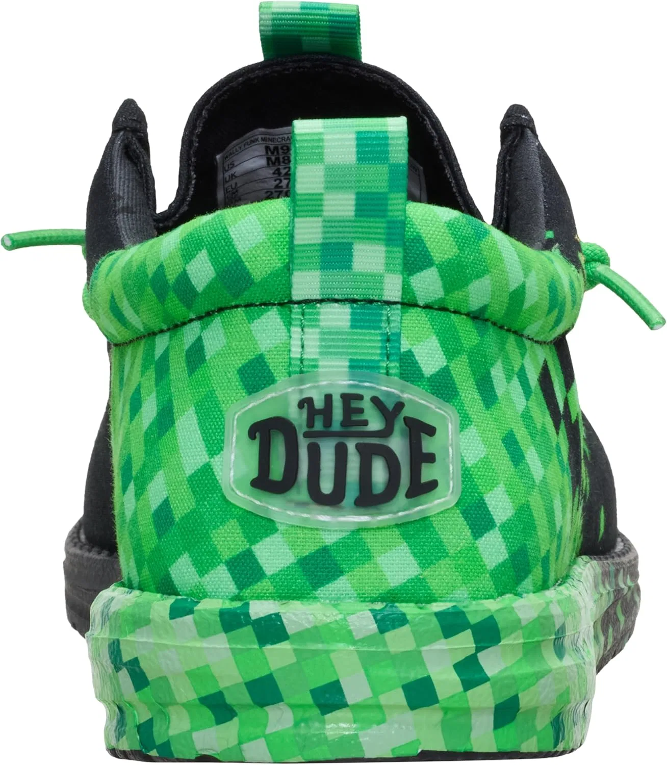 Лоферы с подсветкой HEYDUDE, Black/Green Glow — фото 3