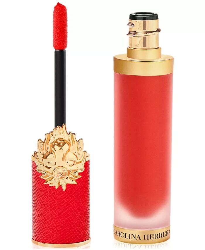 

Матовая жидкая губная помада Good Girl Velvet Matte Liquid Lipstick Carolina Herrera, цвет 580 - Orange Affair
