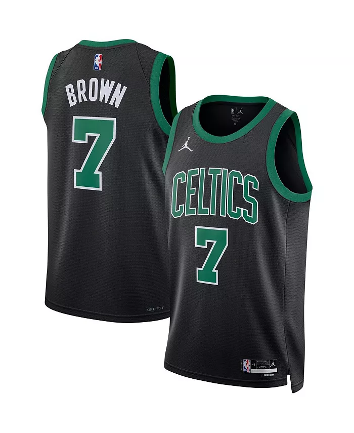 Мужская и женская баскетбольная майка Jaylen Boston Celtics Swingman Nike, черный — фото 4
