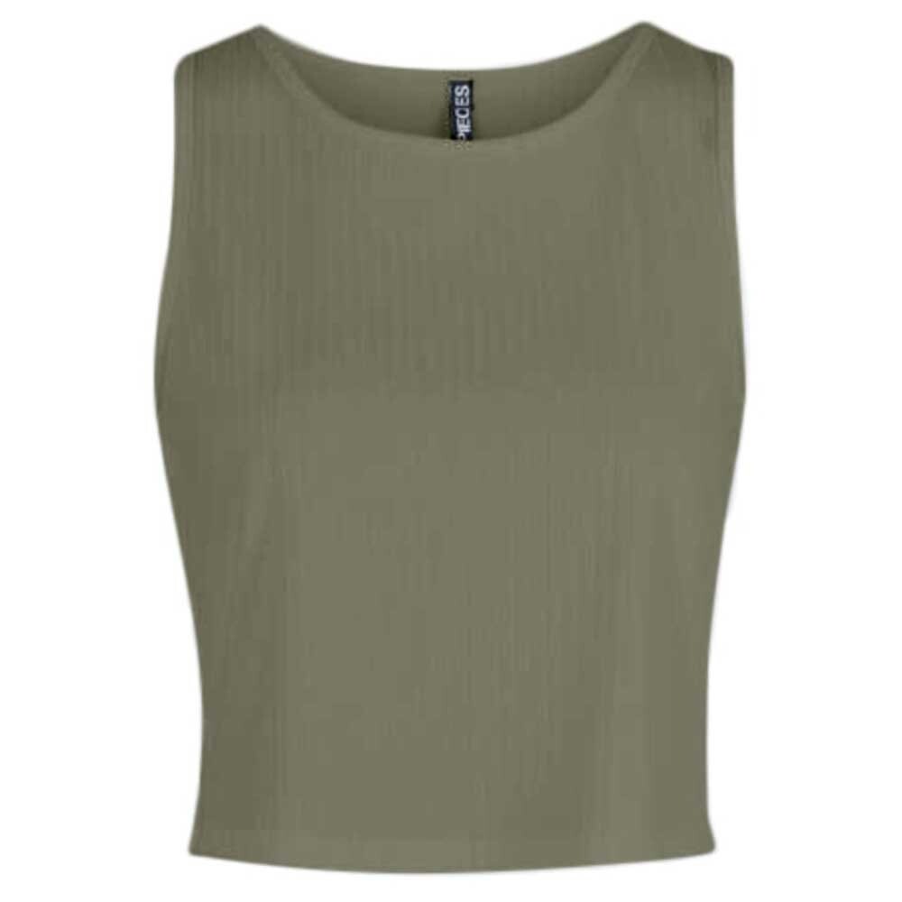 

Футболка без рукавов Pieces Kylie Crop, зеленый