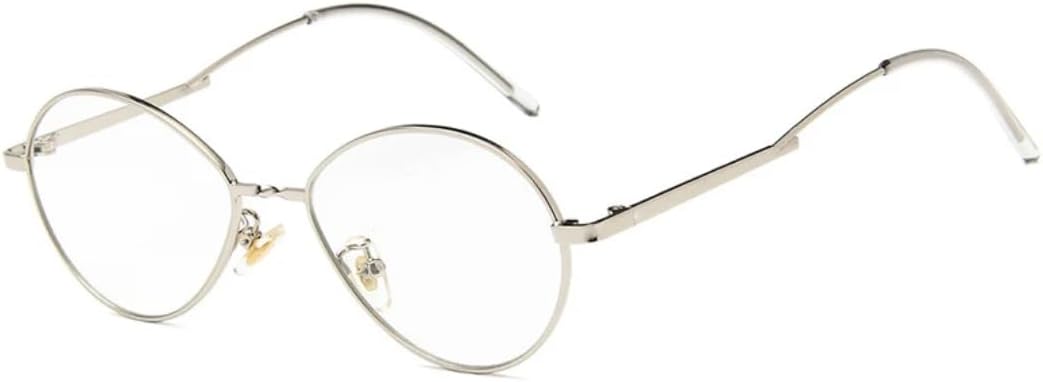 

Солнцезащитные очки с защитой UV400 | Маленькая оправа, овальные цветные линзы | Для женщин и мужчин, для занятий спортом на открытом воздухе и вождения DSVIGF, Silver Clear