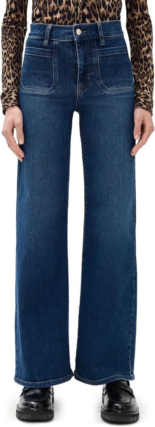

FRAME Women's Le Slim Palazzo Bardot Pocket Jeans