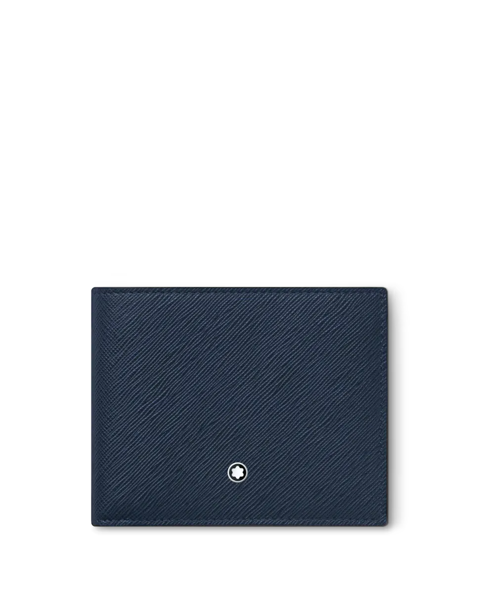 

Синий кожаный кошелек унисекс Montblanc