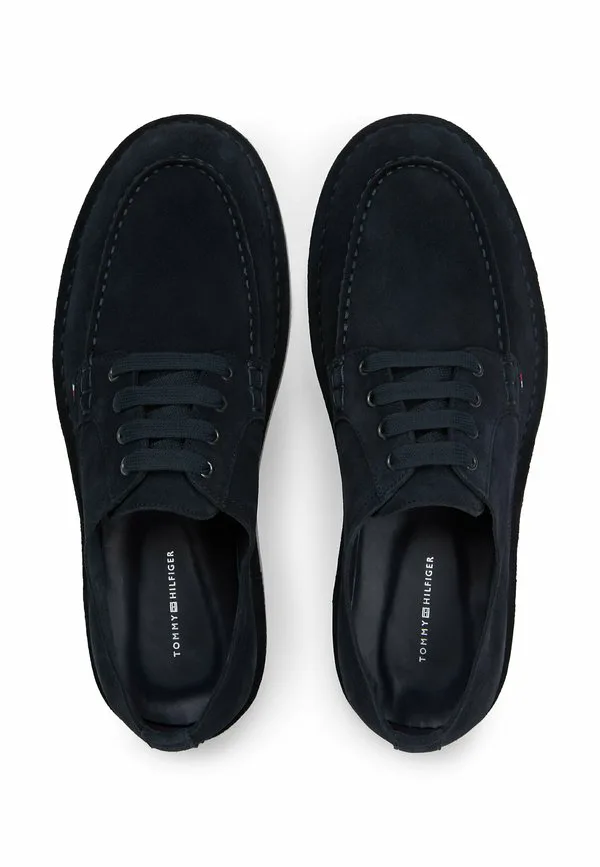 Повседневные туфли дерби из замши на шнуровке Tommy Hilfiger, Navy Blue — фото 3