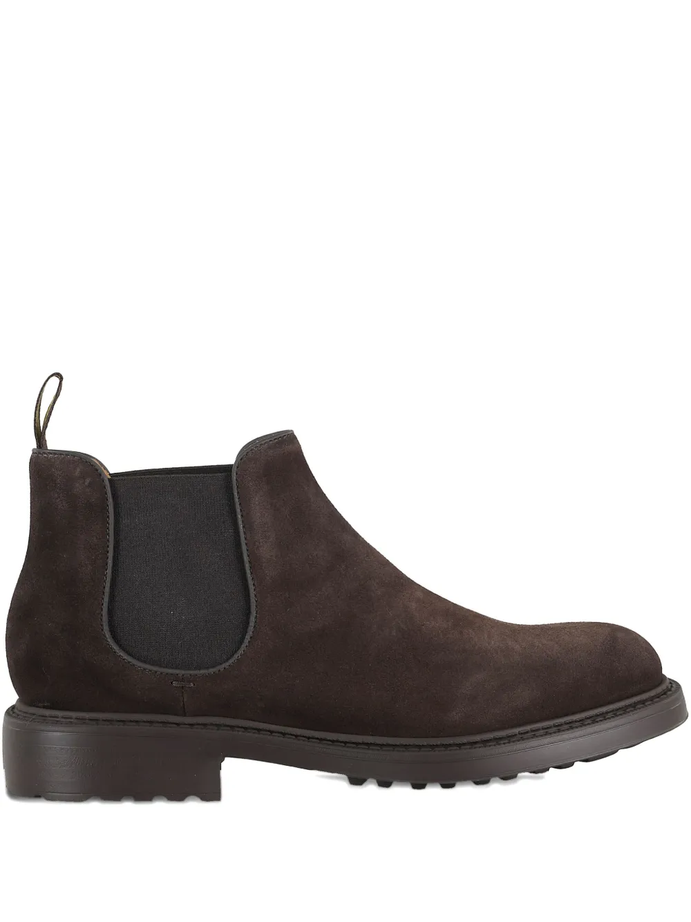 

Ботинки челси из замши с эластичными вставками Doucal's, коричневый