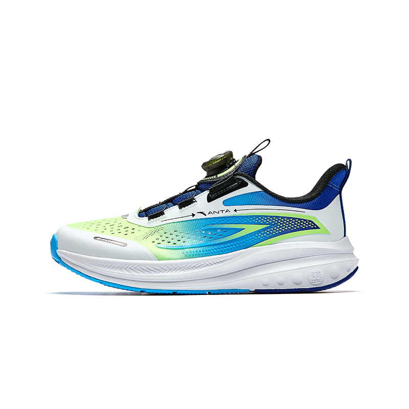 

Скользоустойчивые, износостойкие, дышащие, легкие, амортизирующие детские кроссовки low top Antakids, желтый/синий/белый