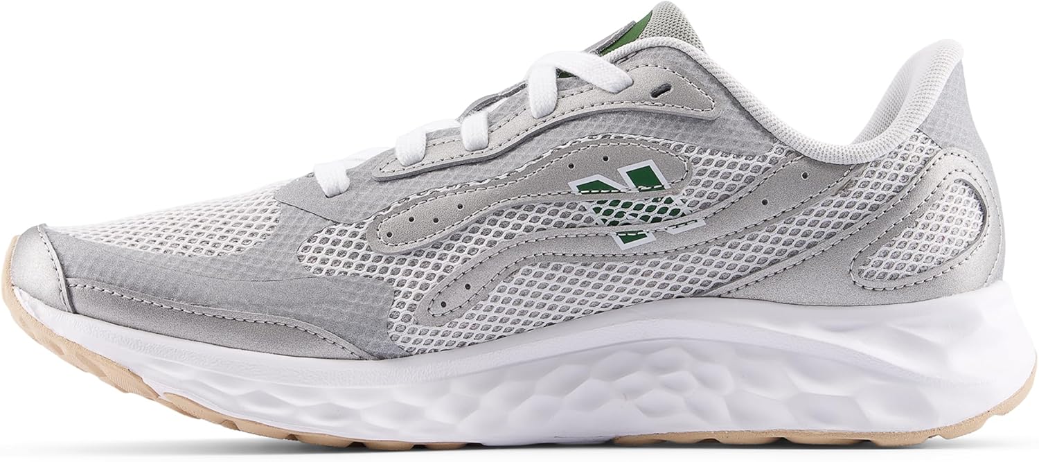 

Кроссовки для бега New Balance мужские Fresh Foam Arishi V4 Tira Lux, Raincloud/Silver Metalic/Dark Alpine Green