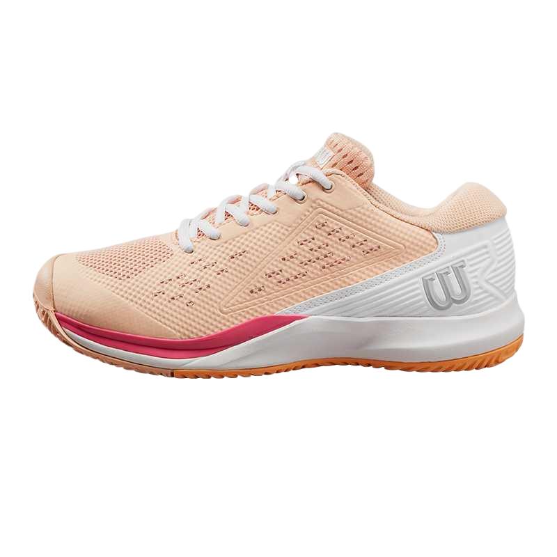 

Wilson Дышащие женские теннисные туфли низкие персиково-розовые, цвет Peach Pink