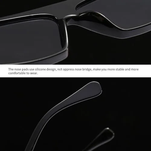 

Винтажные мужские солнцезащитные очки 2027 года для женщин, квадратные солнцезащитные очки, женские очки с защитой от УФ-излучения UV400 MTZJH, C5 Black Clear