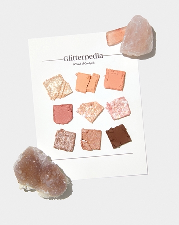 Палитра теней для век Unleashia Glitterpedia Eye Palette, No.3 All of Coral Pink 6,2 g — фото 3
