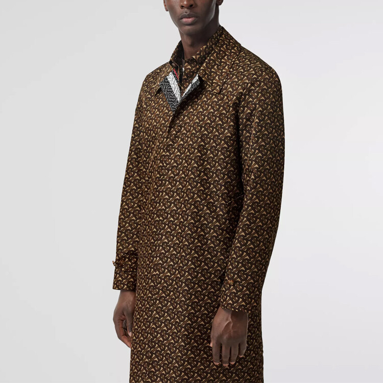 Тренчкот мужской Burberry седловидный, коричневый — фото 3
