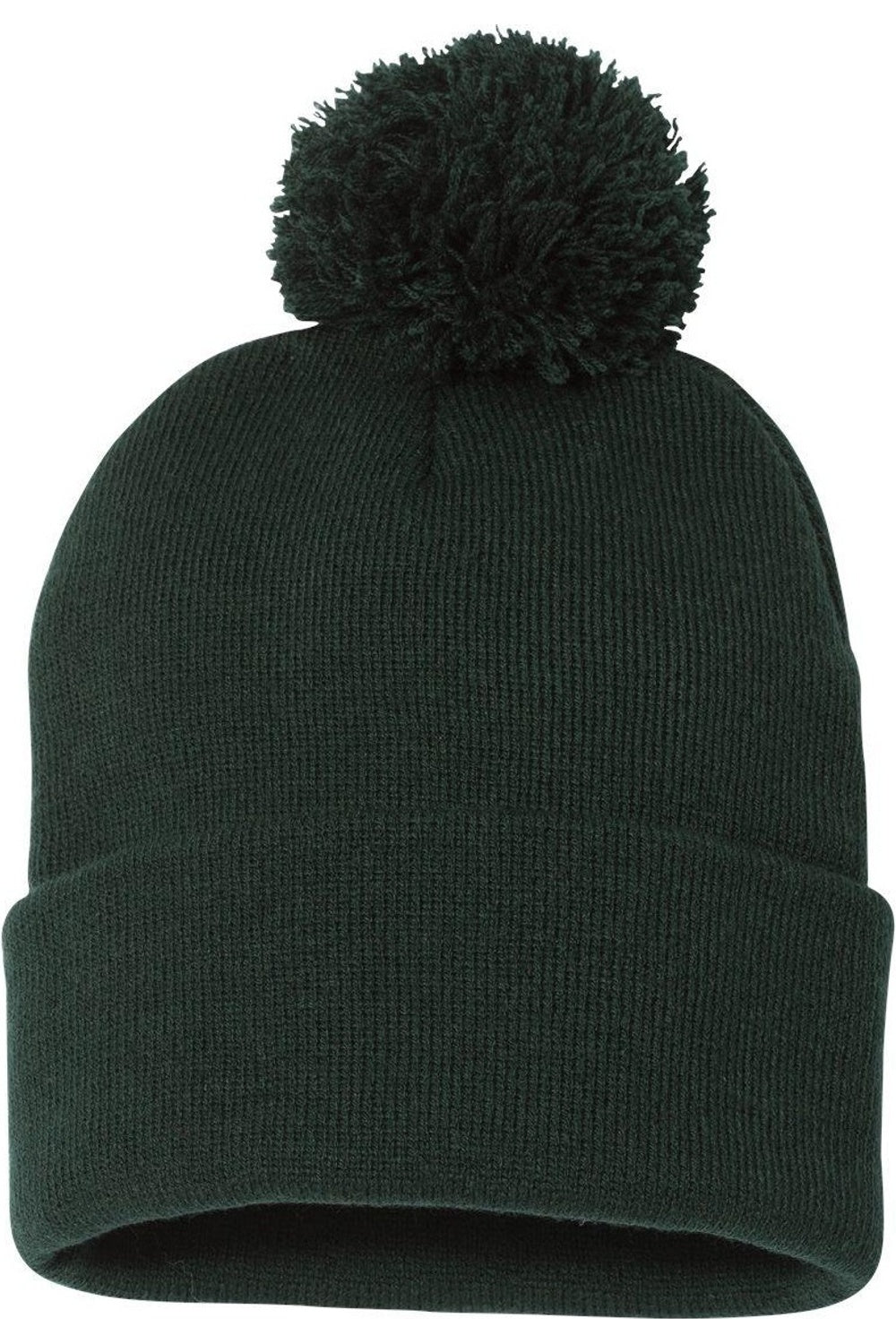 

Вязаная шапка Sportsman Pom-Pom 12, цвет forest