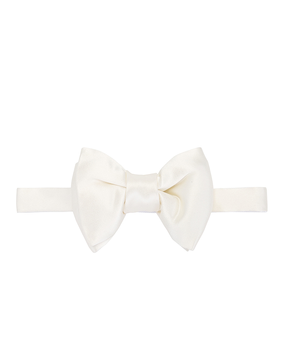 

Атласный галстук бабочка Tom Ford, White