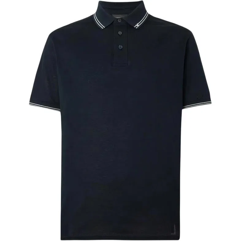 Поло с полосатым воротником EMPORIO ARMANI, Dark Marine Blue
