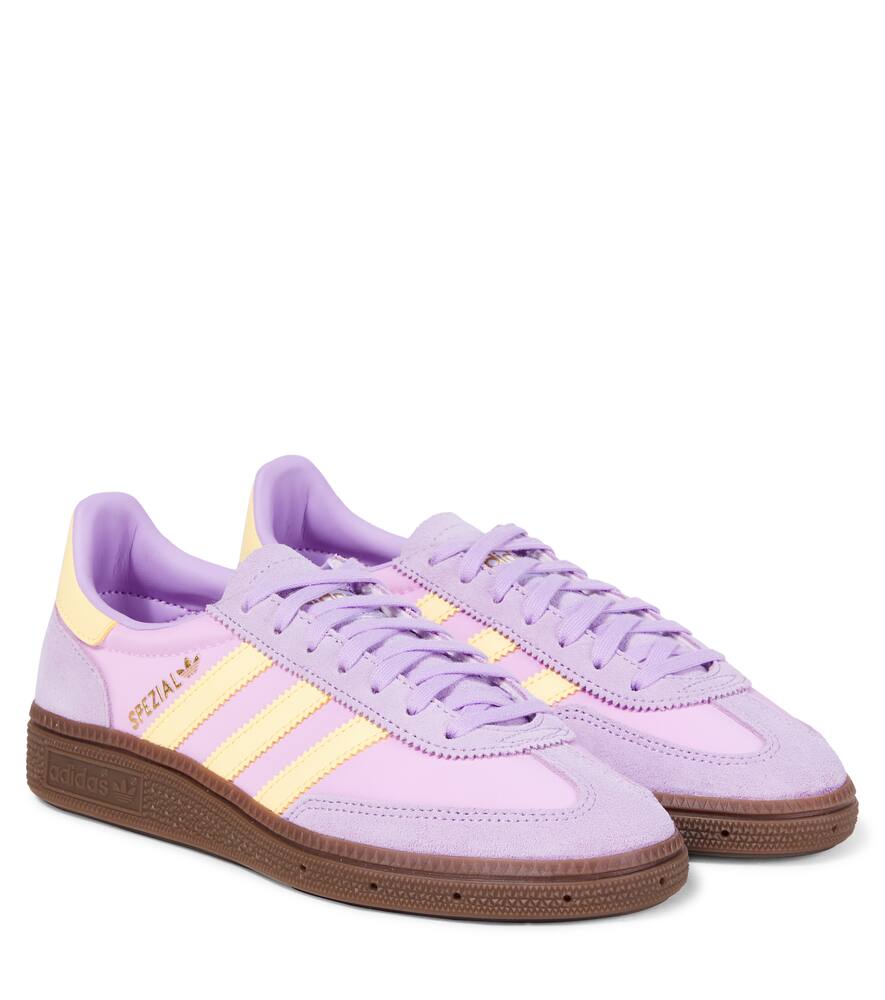 

Кроссовки Handball Spezial из замши Adidas Originals Kids, Powder Plum/Bliss Lilac/Yellow