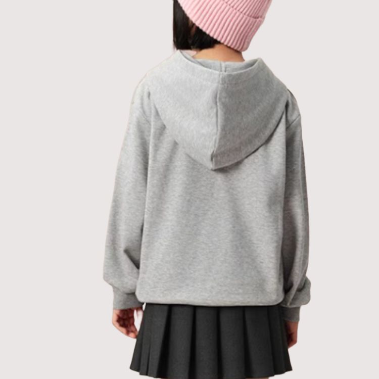PUMA Свитшот CLASSICS коллекция Sportstyle светло-серый в крапинку Kids' — фото 4