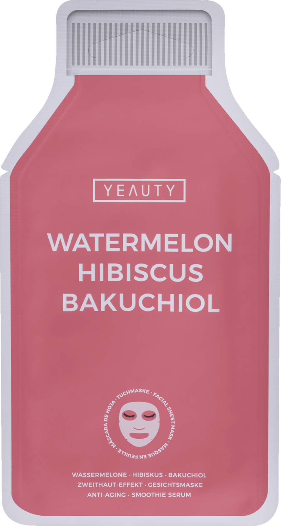 

Маска для лица YEAUTY Tuchmaske Wassermelone, Hibiskus & Bakuchiol