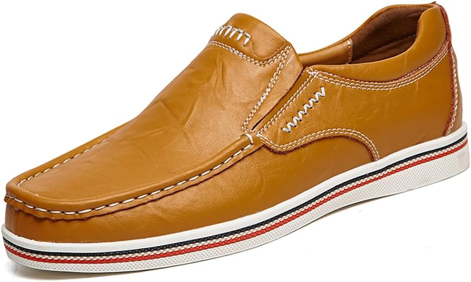 

Мужские повседневные лоферы, деловая обувь из кожи, комфортные спортивные прогулочные легкие мокасины, модные Asifn, коричневый