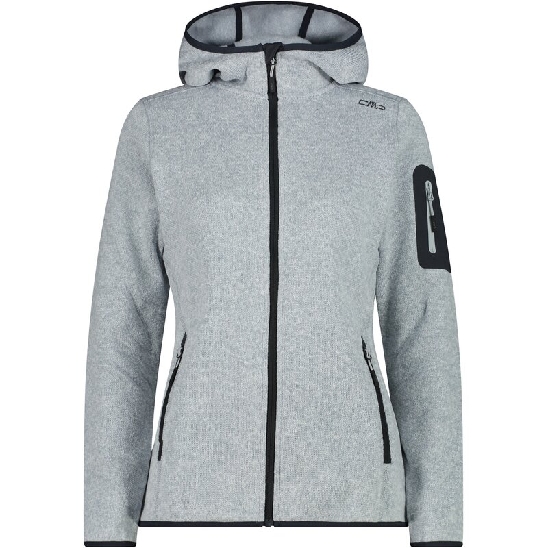 

Нижняя куртка с капюшоном, флисовая кофта, трикотажная Cmp, серый