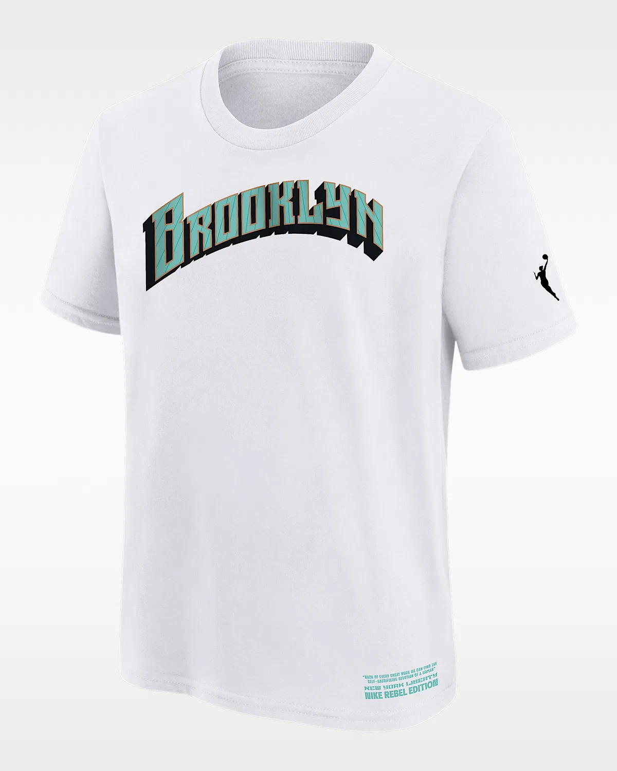 Большая детская футболка Nike WNBA New York Liberty Rebel Edition, White