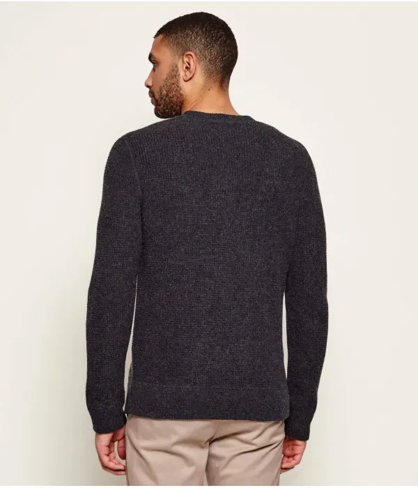 Шерстяной свитер regular fit Polo Ralph Lauren, графитовый — фото 3