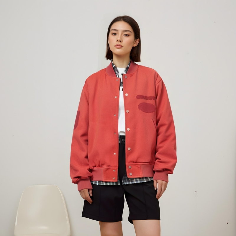 Куртка Stussy Ghost Logo Canvas, красный — фото 4
