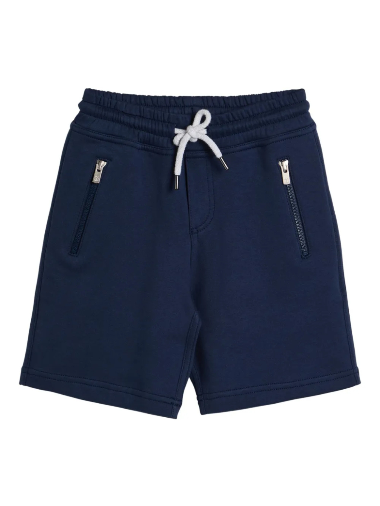 Шорты-бермуды Brunello Cucinelli Kids из французского трикотажа, синий