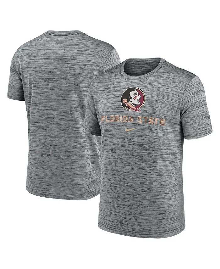 

Мужская футболка Heather Gray Florida State Seminoles Primetime Velocity Nike