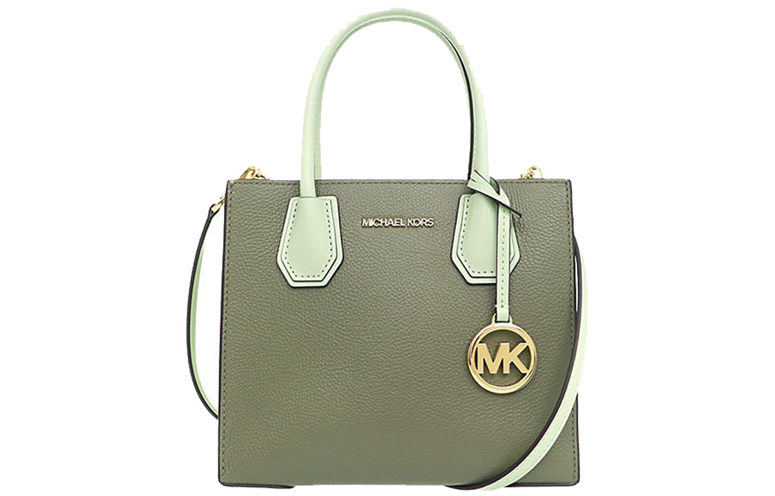 

MICHAEL KORS Сумка-баул из коровьей кожи Mercer через плечо кроссбоди женская матча грин