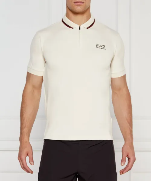 

Футболка поло Slim fit Ea7, бежевый