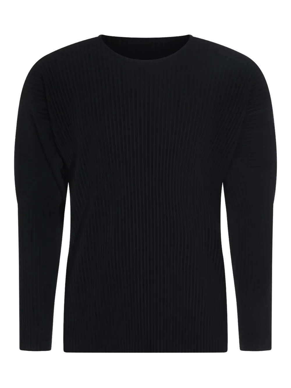 

Плиссированный топ с длинными рукавами Homme Plissé Issey Miyake, черный