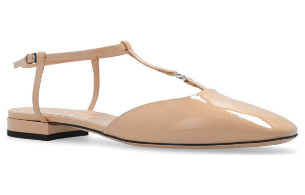 Тапочки new denim ballerina flats 'pink' Gucci, розовый — фото 2