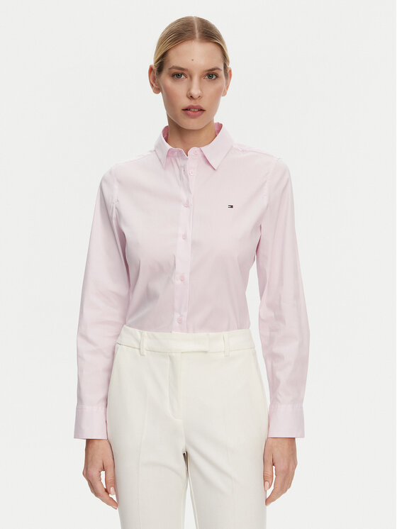 

Рубашка обычного кроя WW0WW44084 Tommy Hilfiger, розовый