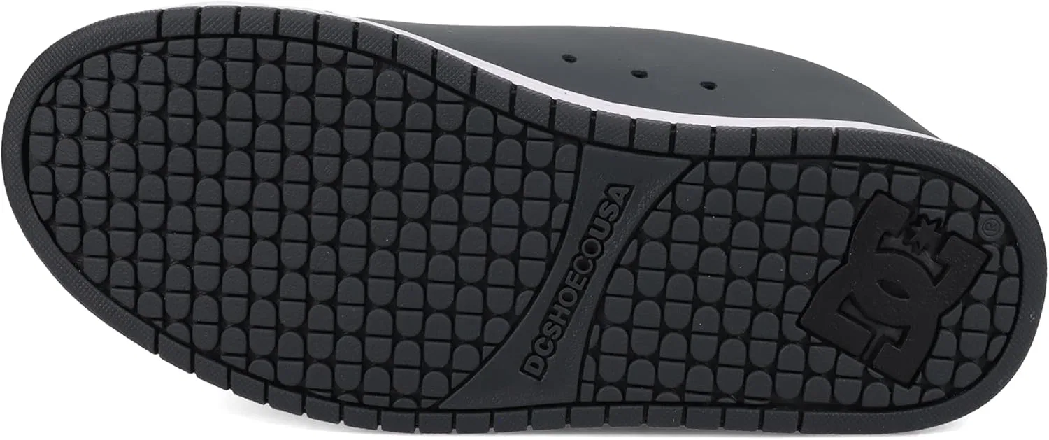 Мужские скейтбордические кроссовки DC Shoes Court Graffik, Dark Grey Black White — фото 4