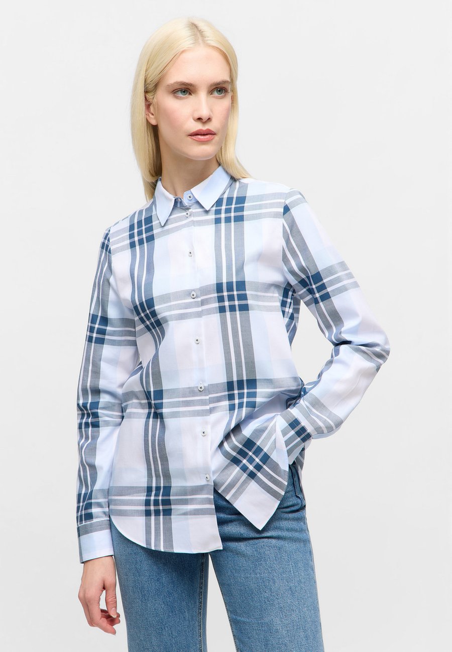 

Блуза Eterna Button-down blouse, Hellblau/Light Blue